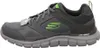 A side view of a gray Skechers athletic shoe with green accents. Anteprima dell’immagine prodotto