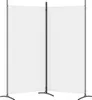 vidaXL 2-dílný paraván bílý 175x180 cm látka - rozdělovač Náhled obrázku produktu 13