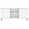 vidaXL Szafka pod TV biała 104x35x50 cm materiał Podgląd zdjęcia produktu 5