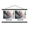 MuchoWow® Textilposter Belgien - Terrasse - Straße 60x30 cm Produktbild-Vorschau 1