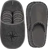 ONVAYA® ABS Gästepantoffel | Kompass | 6er Set | Antirutsch Produktbild-Vorschau 2