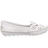 Gemini Damen Slipper Ballerina Leder Cutouts Blumenmuster Produktbild-Vorschau 20