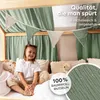 Hausbett Himmel Gold aus Musselin - 2er-Set für Kinderbett Produktbild-Vorschau 2