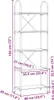 vidaXL Boekenkast, 5 niveaus, 60 x 30 x 183 cm, houtvezel Productafbeelding-voorbeeld 8