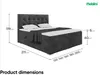 MEBLINI Boxspringbett mit Bettkasten - Gepolstert Produktbild-Vorschau 7