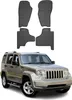 2007-2013 Jeep Cherokee KK Tappetini in gomma nera 4 pz Anteprima dell’immagine prodotto 1