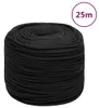 vidaXL Bootsseil Schwarz 8 mm 25 m Polypropylen Produktbild-Vorschau 6