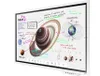 A digital whiteboard displaying educational content about Saturn and Earth. Produktbild-Vorschau