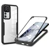 A phone case and a disassembled phone with a case on a white background. Produktbild-Vorschau