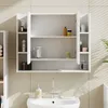 Koupelnová zrcadlová skříňka Vicco Elira Bílá 80.2 x 64 cm, Náhled obrázku produktu 5