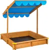 tectake® Sandkasten Emilia 120 x 120 x 120 cm Produktbild-Vorschau 1
