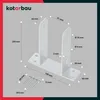 KOTARBAU® 4 pz Staffe per Pali TT Fissaggio Pali Legno Anteprima dell’immagine prodotto 3