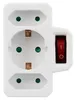 Steckdosenadapter McPower, 1x Schutzkontakt, 2x Euro, mit Produktbild-Vorschau 3