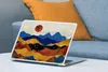MuchoWow® Laptop Aufkleber Sticker Cover Gold - Blau - Produktbild-Vorschau 4