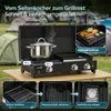 Skandika Plancha Grill Eldur 3-Brenner Plus | Grillplatte Produktbild-Vorschau 7