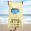 Mr. & Mrs. Panda Handtuch Kaffee Tasse - Gelb Pastell - Produktbild-Vorschau 2