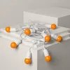 Set Girlande Waterproof 5.5m Weiss+ 8 LED-Glühbirnen E27 Produktbild-Vorschau 5