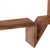 A close-up view of a wooden shelf with a unique zigzag design. Produktbild-Vorschau