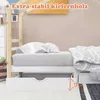 Close-up view of a child's bed with a drawer pulled out, showing a measurement indicator. Náhled obrázku produktu