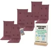 Pillows24 - 6x Hochlehner Auflagen 120x50x8 cm | Gesteppte Produktbild-Vorschau 1