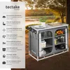 Cuisine de camping en aluminium 97 x 47,5 x 78 cm - gris Voir les images du produit 2