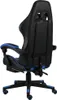 vidaXL Gaming-Stuhl mit Fußstütze Schwarz und Blau Produktbild-Vorschau 2