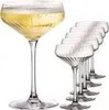 IMPERIAL geriffelte Cocktailschalen 6er Set – Coupe Gläser Produktbild-Vorschau 1