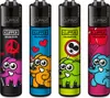 Clipper Reibradfeuerzeuge Zoo Party, 4 Stück Produktbild-Vorschau 1