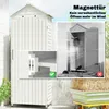 Outsunny Gartenschrank Holz extra hohe Geräteschuppen mit Produktbild-Vorschau 9