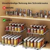 Ausziehbares Gewürzregal für Küchenschränke - 2 Etagen Produktbild-Vorschau 3