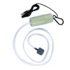 A small, green USB-powered air pump with a clear tube and an air stone, likely for an aquarium or fishing. Podgląd zdjęcia produktu