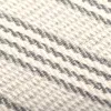 vidaXL Überwurf Baumwolle Streifen 160x210 cm Grau und Weiß Produktbild-Vorschau 5