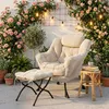 Clinvia Relaxsessel mit Hocker, Sessel mit Armlehnen, Produktbild-Vorschau 1