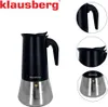 A Klausberg coffee maker is shown with additional close-up shots of its details. Náhled obrázku produktu