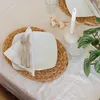 HMF Tischset oval geflochten aus Wasserhyazinthe, Platzset Produktbild-Vorschau 2