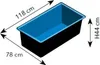 Ubbink QUADRA C3 - Fertigteich - HDPE, Fassungsvermögen 365 Produktbild-Vorschau 6
