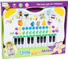 The image shows the packaging of a children's toy keyboard, with the product visible inside the clear plastic window. Anteprima dell’immagine prodotto
