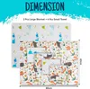 6er Set Babytücher mit Tier-Motiven aus 100% Baumwolle, Produktbild-Vorschau 2