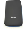 A black case with a blue trim, featuring the Philips logo. Produktbild-Vorschau
