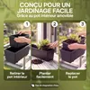 4x Bac à fleurs 11 litres support de montage intérieur Voir les images du produit 5