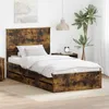Bettrahmen Geräucherte Eiche 100 x 200 cm Ingenieurs Holz Produktbild-Vorschau 2