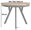 Ottavio Runder Ausziehbarer Esstisch Ø 100 / 150 / 200 cm, Produktbild-Vorschau 6