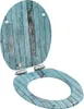 Toilettensitz mit Soft-Close-Deckel MDF Altholz-Design Produktbild-Vorschau 1
