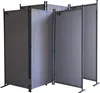 2 Stück Paravent 3 Teilig 165 x 220 cm Grau - Garten & Produktbild-Vorschau 1