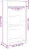 vidaXL Kleiderschrank Weiß 100x50x200 cm Holzwerkstoff Produktbild-Vorschau 8