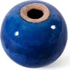 Blaue Keramik Gartenkugel massiv 28x26cm frost- & Produktbild-Vorschau 3