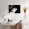 Poster - Poster ohne Rahmen - Frau Gesicht Lippen - 70x50 Produktbild-Vorschau 5