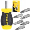 STANLEY Bit-Schraubendreher kurz m. 6 Bits Schl. Phillips Produktbild-Vorschau 2