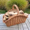 Kaminkorb Holzkorb Kaminholzkorb aus Weide mit Jute (Art. Produktbild-Vorschau 6