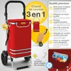 Chariot de courses pliable ELONEO, chariot de courses avec Voir les images du produit 2